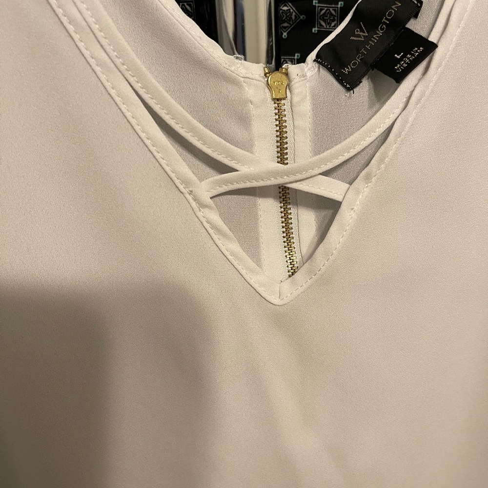 Sheer white shirt